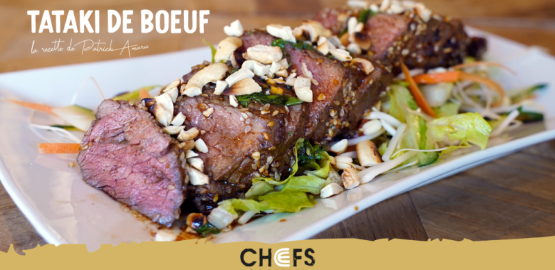 La recette du Chef : le Tataki de Boeuf