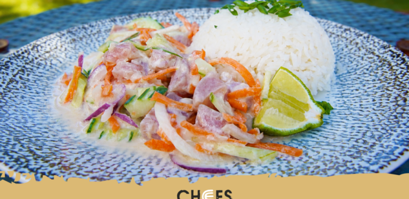 Poisson cru au lait de coco